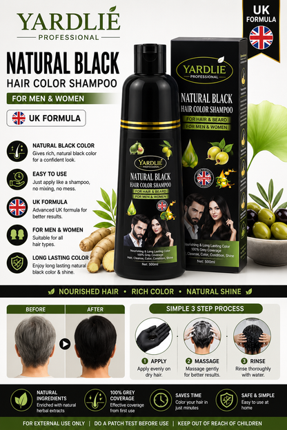 Yardlie 5-Minute Hair Color | UK Formula | For Men & Women