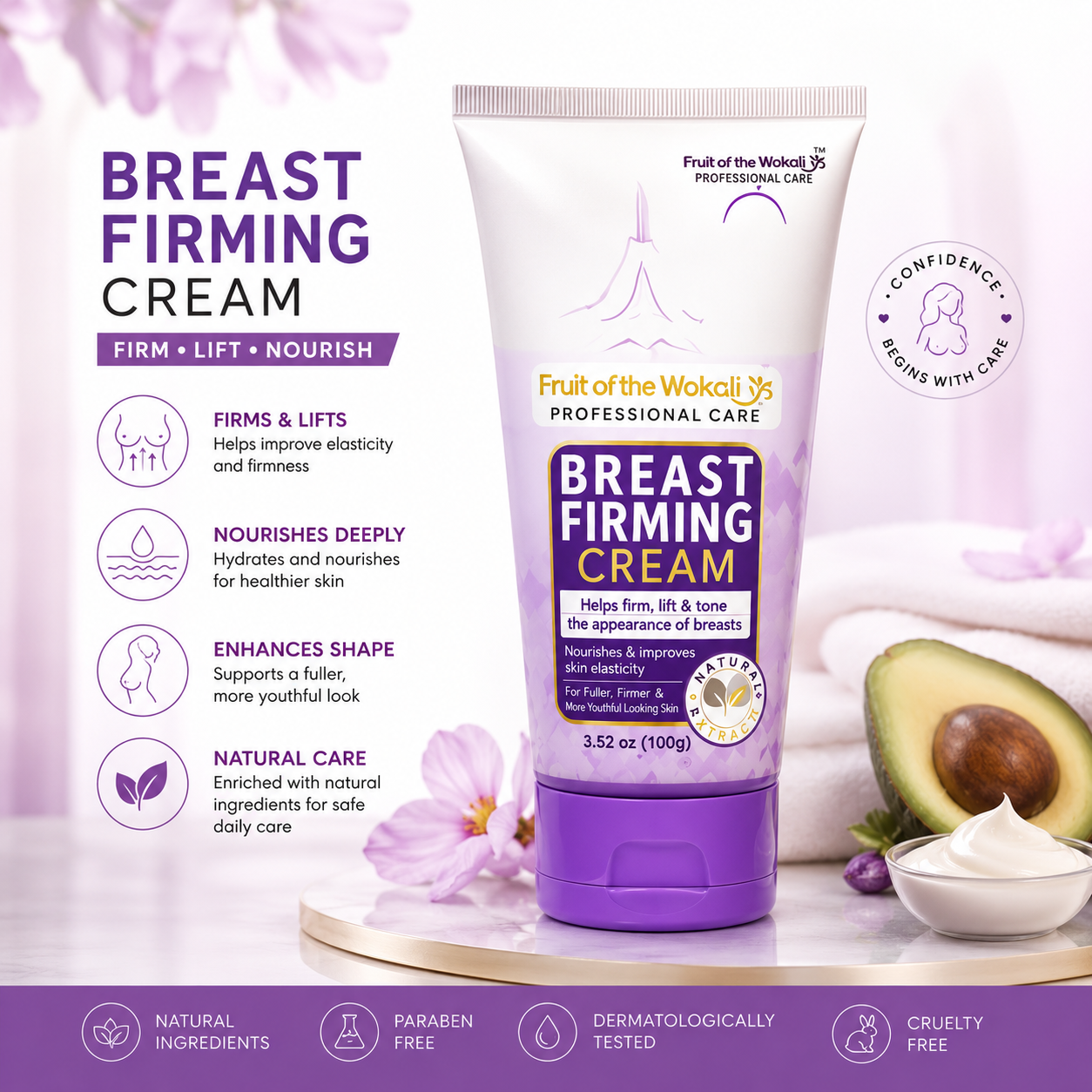Fruit of the Wokali Breast Firming Cream
